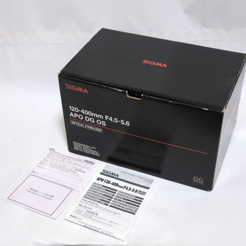 Sigma Zoom Lenses 120-400Mm F4.5 5.6 Hsm K