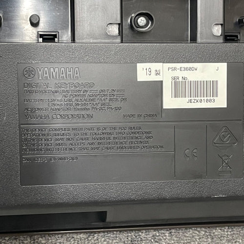 Yamaha Keyboard Electronic Piano Npa 2019 Psr-E360Dw