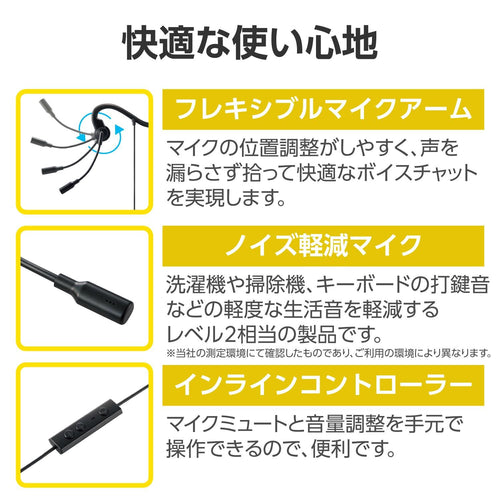 Bone Conduction Earphone (Elecom) Type-C Web Hs-Bc05Cbk
