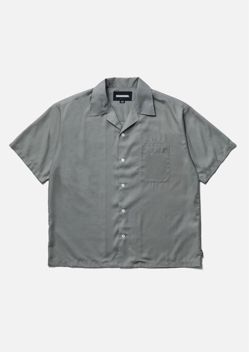 Neighborhood Hawaiian Shirts Kariyushi Solid Color Shirt Sage Green