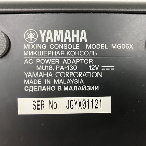 Analog Mixer Yamaha Mg06X Y11141672