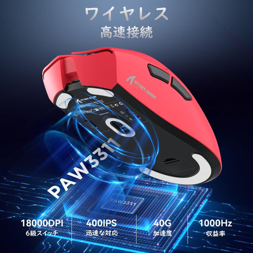Mouse Body Attack Shark X Ziyou Lang R1 Superlight 2.4Ghz/Bluetooth/Type-C