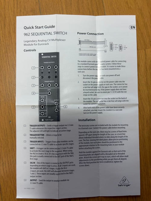 Behringer Modular Synthesizers 962