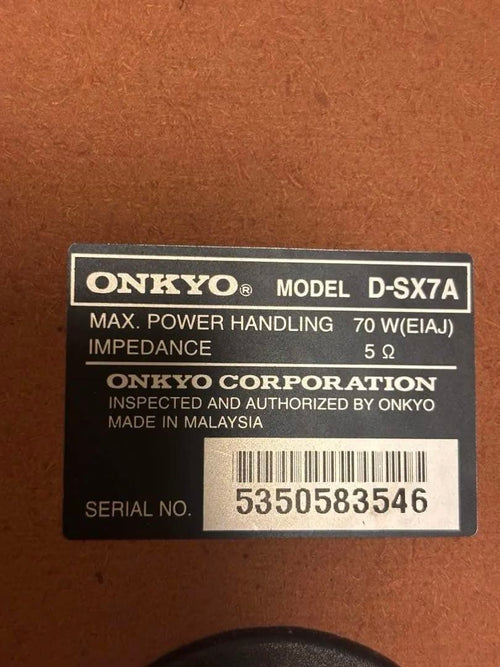 Onkyo Speakers D-Sx7A