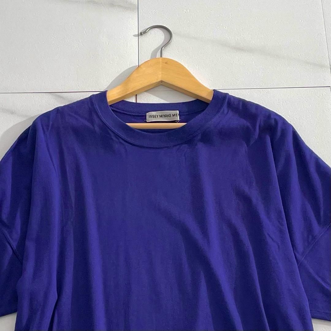 Issey Miyake Camiseta 99Ss Hombre Camiseta Azul L