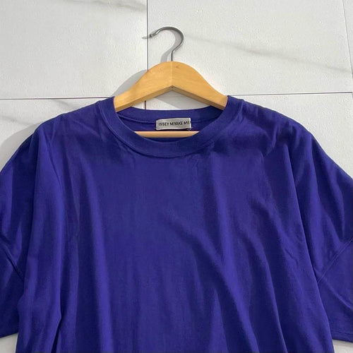 Issey Miyake Camiseta 99Ss Hombre Camiseta Azul L