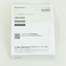 Sony Mirrorless Interchangeable Lips 579 6400 Ilce-6400 E