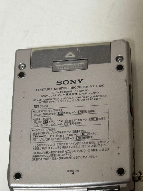 Sony Portable Md Player Mz-B100