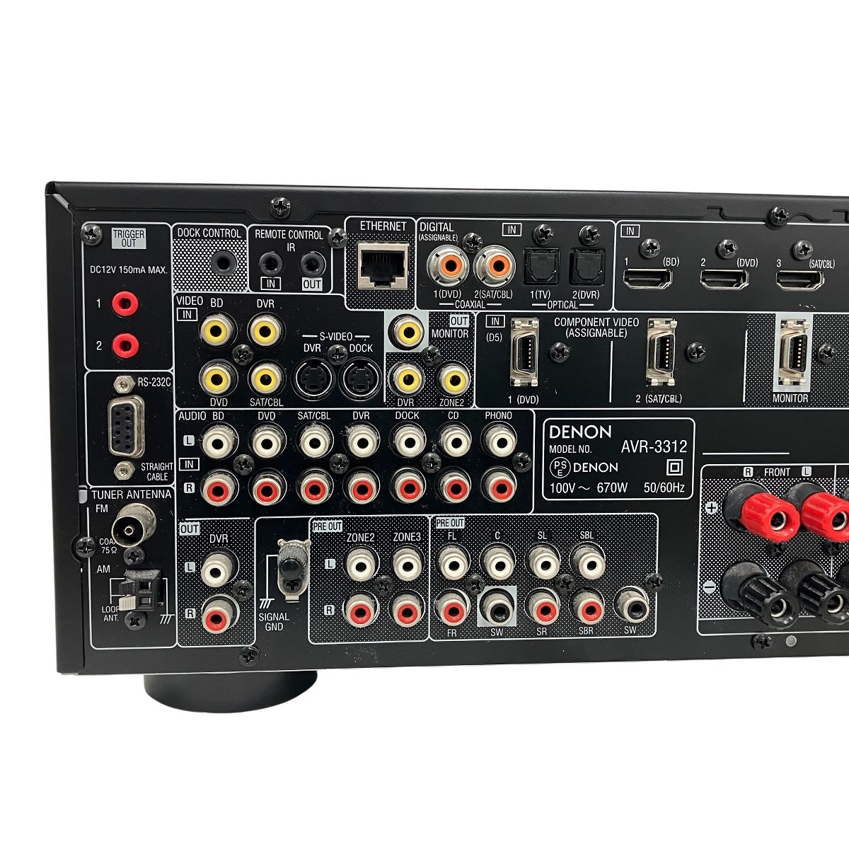 Av Amplifier Denon Avr-3312-K Y11480798