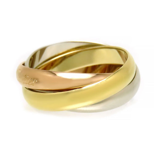 Cartier Ring #51 750 (K18Wg K18Yg K18Pg)