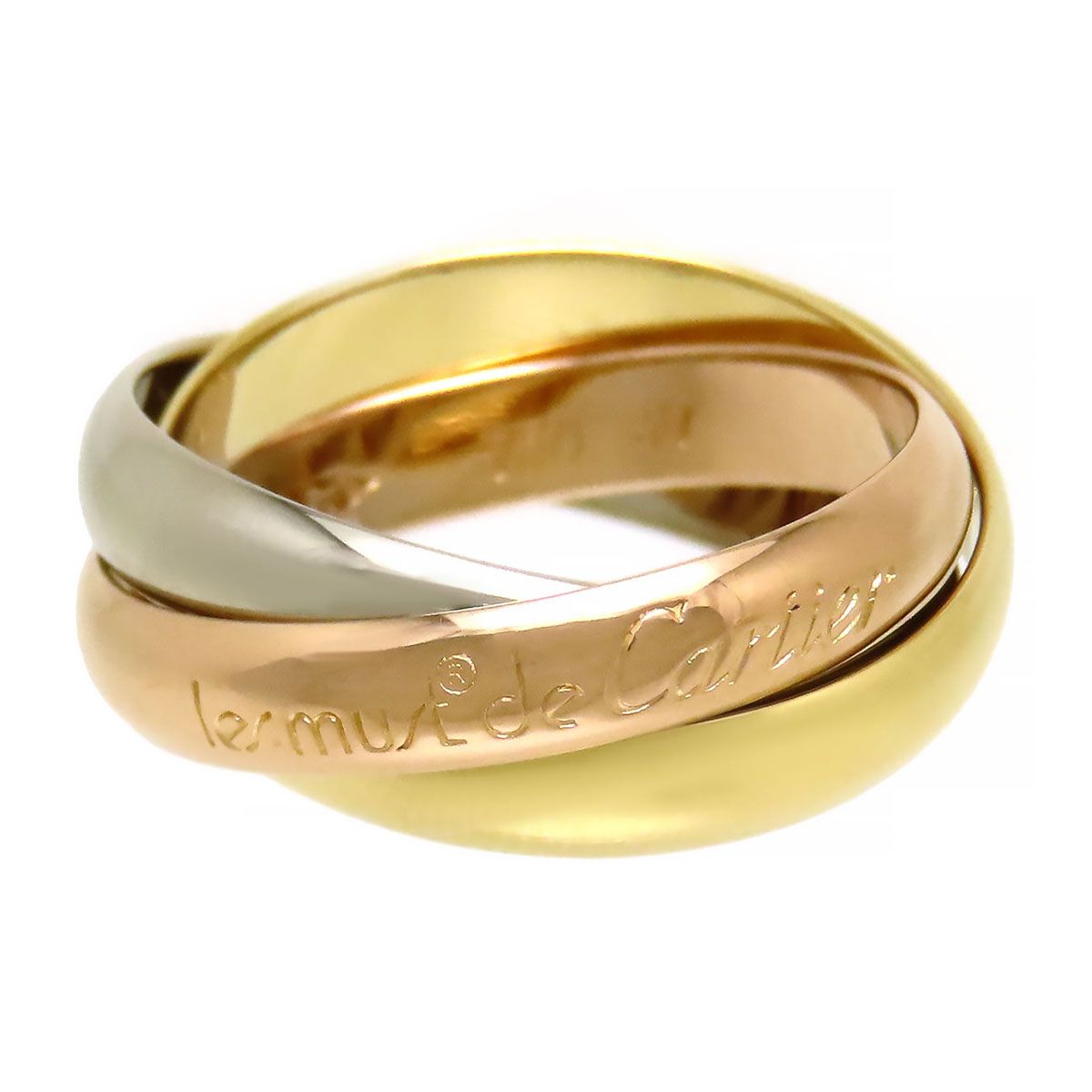 Cartier Ring #51 750 (K18Wg K18Yg K18Pg)