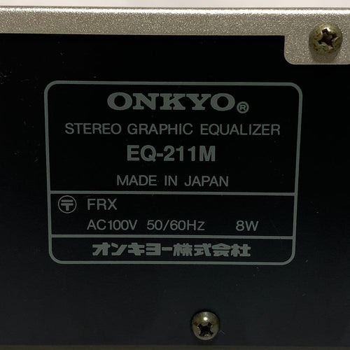 Onkyo Equalizers Eq-211M