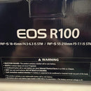Canon Mirrorless Interchangeable Lips Eos R100 Rf-S