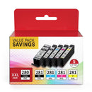 Ink Cartridge/Refilled Pgi-280Xxl Cli-281Xxl Canon 280 281 Pixma Tr8520 8620