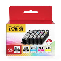 Ink Cartridge/Refilled Pgi-280Xxl Cli-281Xxl Canon 280 281 Pixma Tr8520 8620