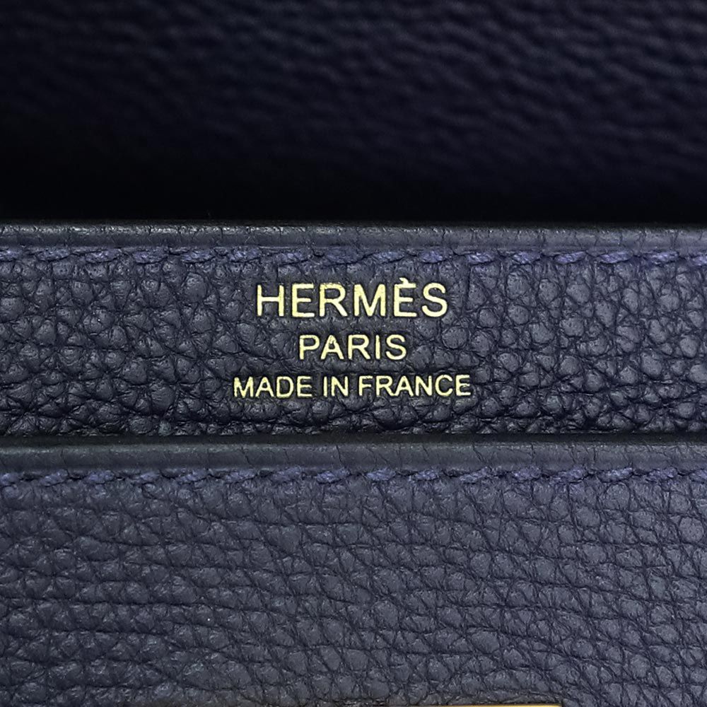 Hermes Sac à main 36 Y Bleu Nuit(