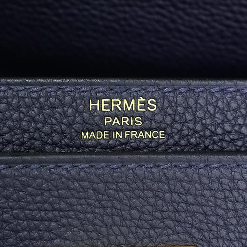 Hermes Sac à main 36 Y Bleu Nuit(