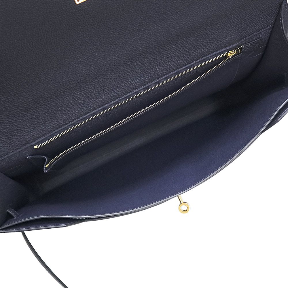 Hermes Sac à main 36 Y Bleu Nuit(