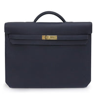 Hermes Sac à main 36 Y Bleu Nuit(