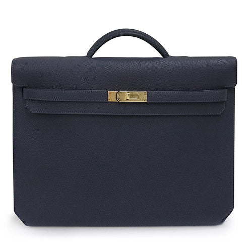 Hermes Sac à main 36 Y Bleu Nuit(