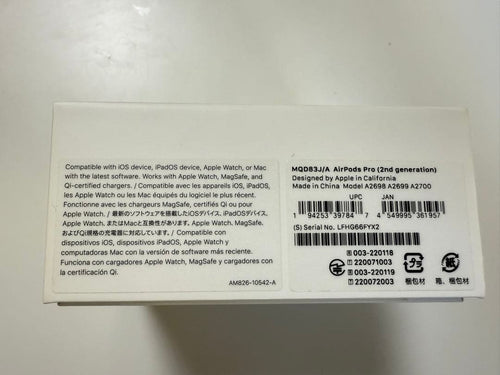 Apple Airpods Body Pro 2 Mqd83J/A