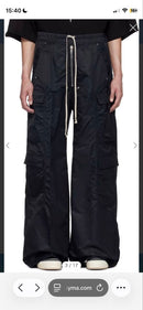Rick Owens Drkshdw Work Pants, Cargo Painter'S Double Jumbo Belas