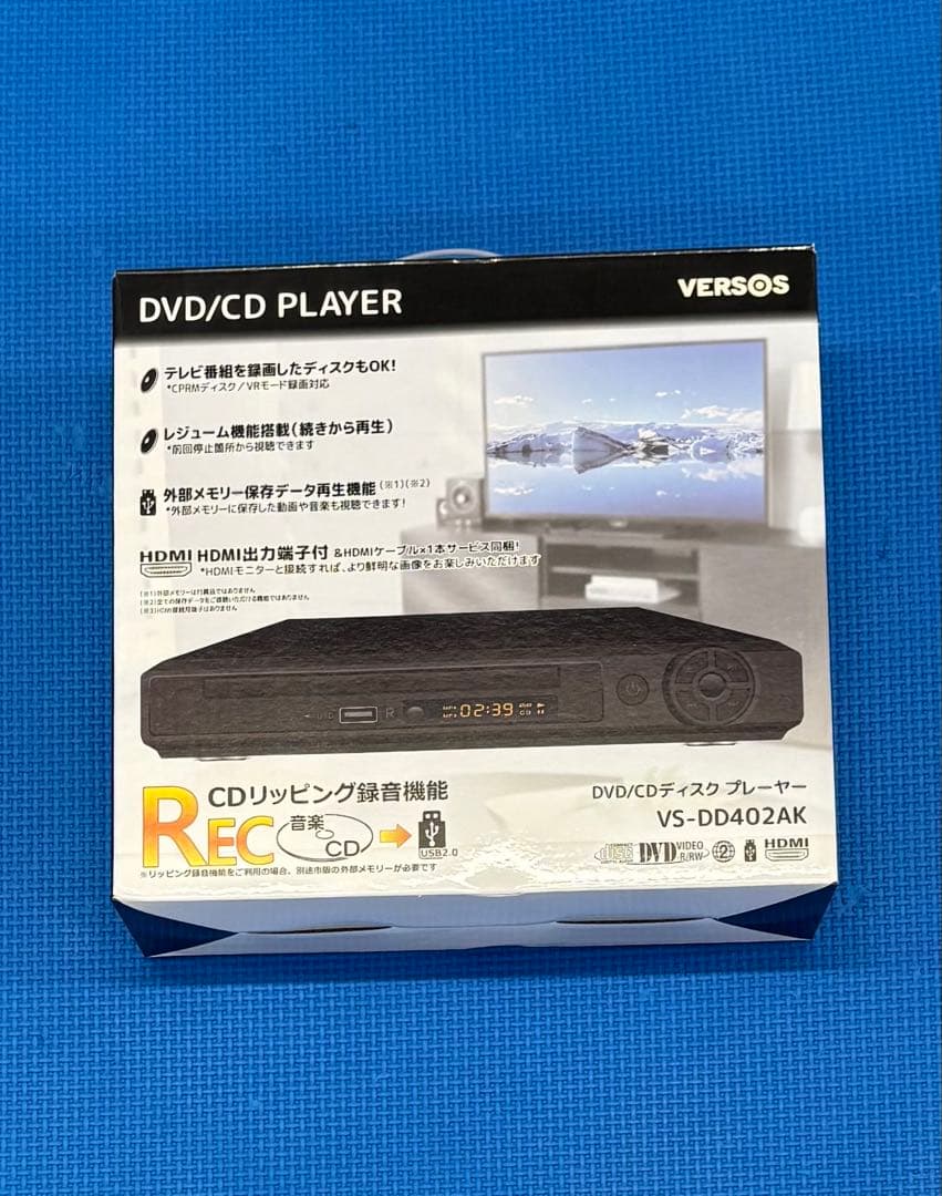 Versos Dvd Player Dvd/Cd Vs Dd402Ak