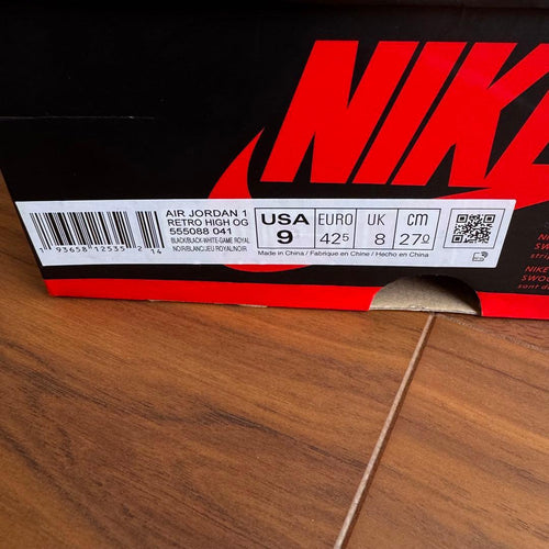 Nike Sneakers Air Jordan 1 Retro High Og Black/White-Game Royal-Black