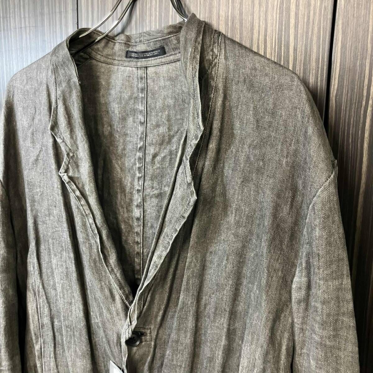 Tailored Jacket 24Ss Yohji Yamamoto Pour Homme Ink Dyed Twill Lapel Switching