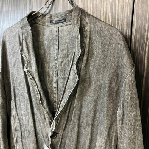 Tailored Jacket 24Ss Yohji Yamamoto Pour Homme Ink Dyed Twill Lapel Switching