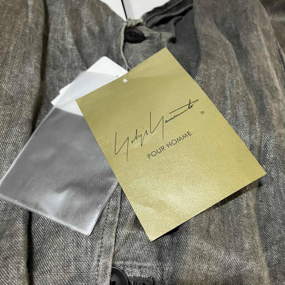 Tailored Jacket 24Ss Yohji Yamamoto Pour Homme Ink Dyed Twill Lapel Switching