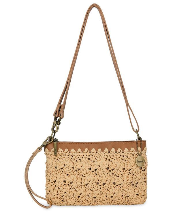 Handbag The Sak Vita Convertible Small Wristlet Shoulder Natural Primrose Straw