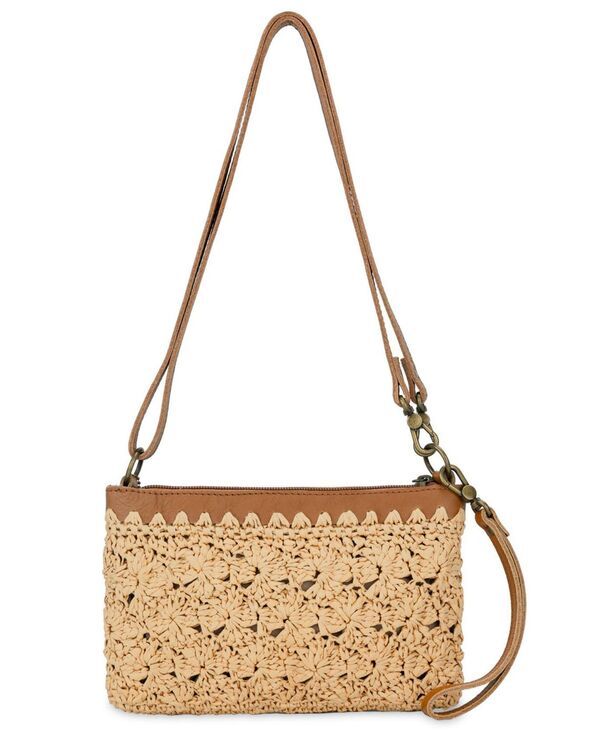 Handbag The Sak Vita Convertible Small Wristlet Shoulder Natural Primrose Straw