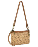 Handbag The Sak Vita Convertible Small Wristlet Shoulder Natural Primrose Straw