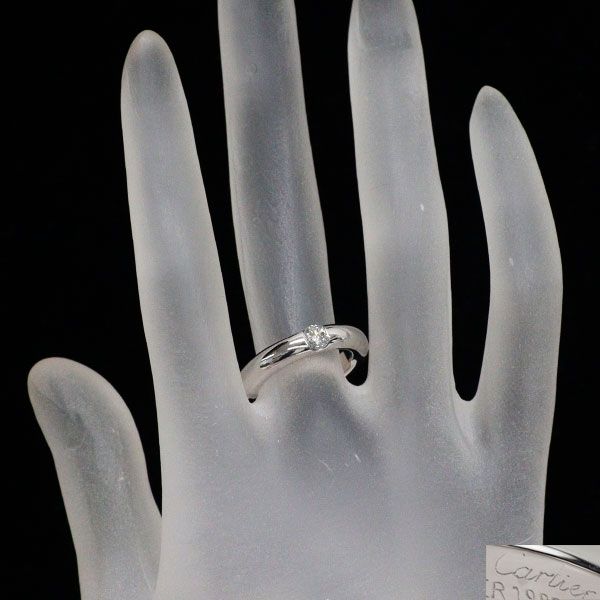 Cartier Ring K18Wg 0.25Ct 49