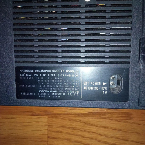Panasonic Radios Radio Cassette Players Gx Rf-858D