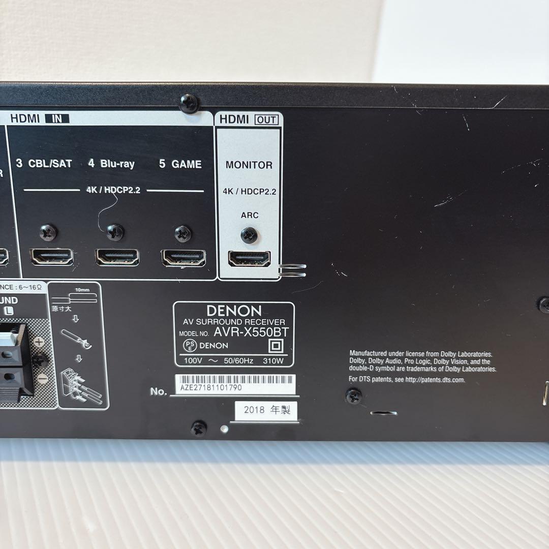 Denon Av Amplifiers Avr-X550Bt