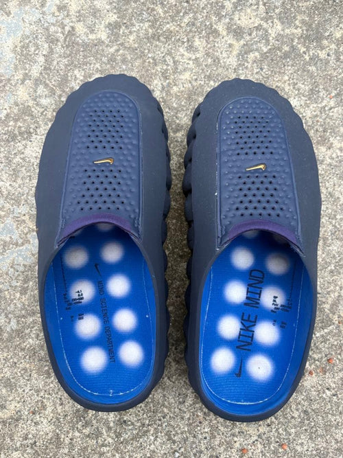 Nike Air Force Sandals Mind 001 Mules "Blackened Blue"