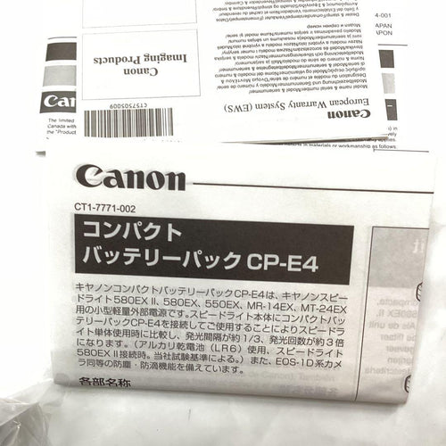 Canon Flash Speedlite 600Ex-Rt4 Cp-E4St-E3-Rt
