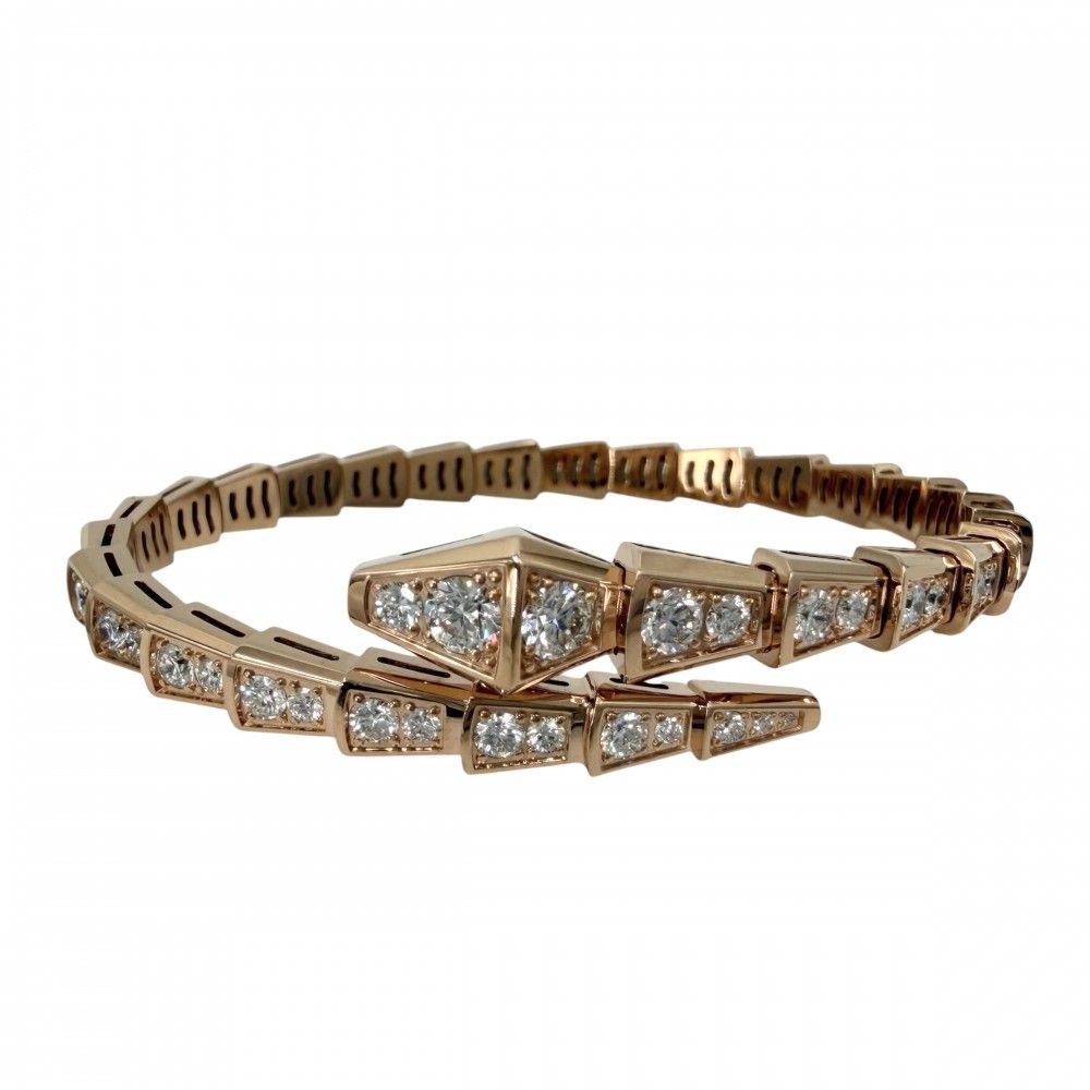 Bvlgari Bangle Wristband 18 Pg Au750 14 K18 23.0G
