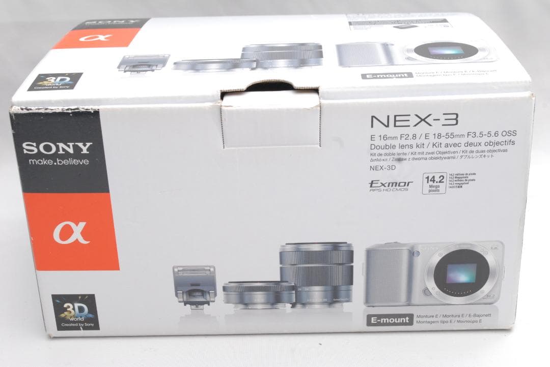 Sony Mirrorless Interchangeable Lens Cameras Nex-3/E 16Mm/18-55Mm