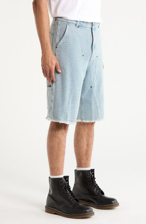 Others Honor The Gift Novelty Denim Shorts Light Indigo