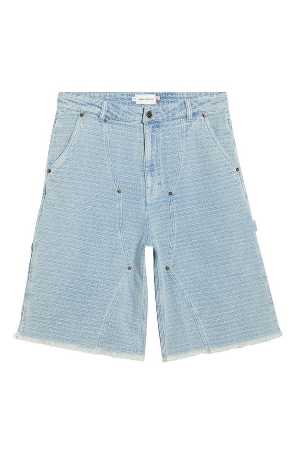 Others Honor The Gift Novelty Denim Shorts Light Indigo