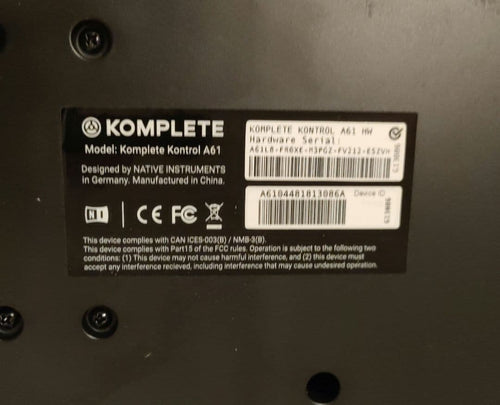 Midi Keyboard Pad Komplete Kontrola61