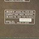 Sony Cd Md Cassette Deck Hcd-V515