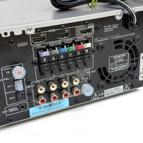 Onkyo Av Amplifiers Sa-205Hd