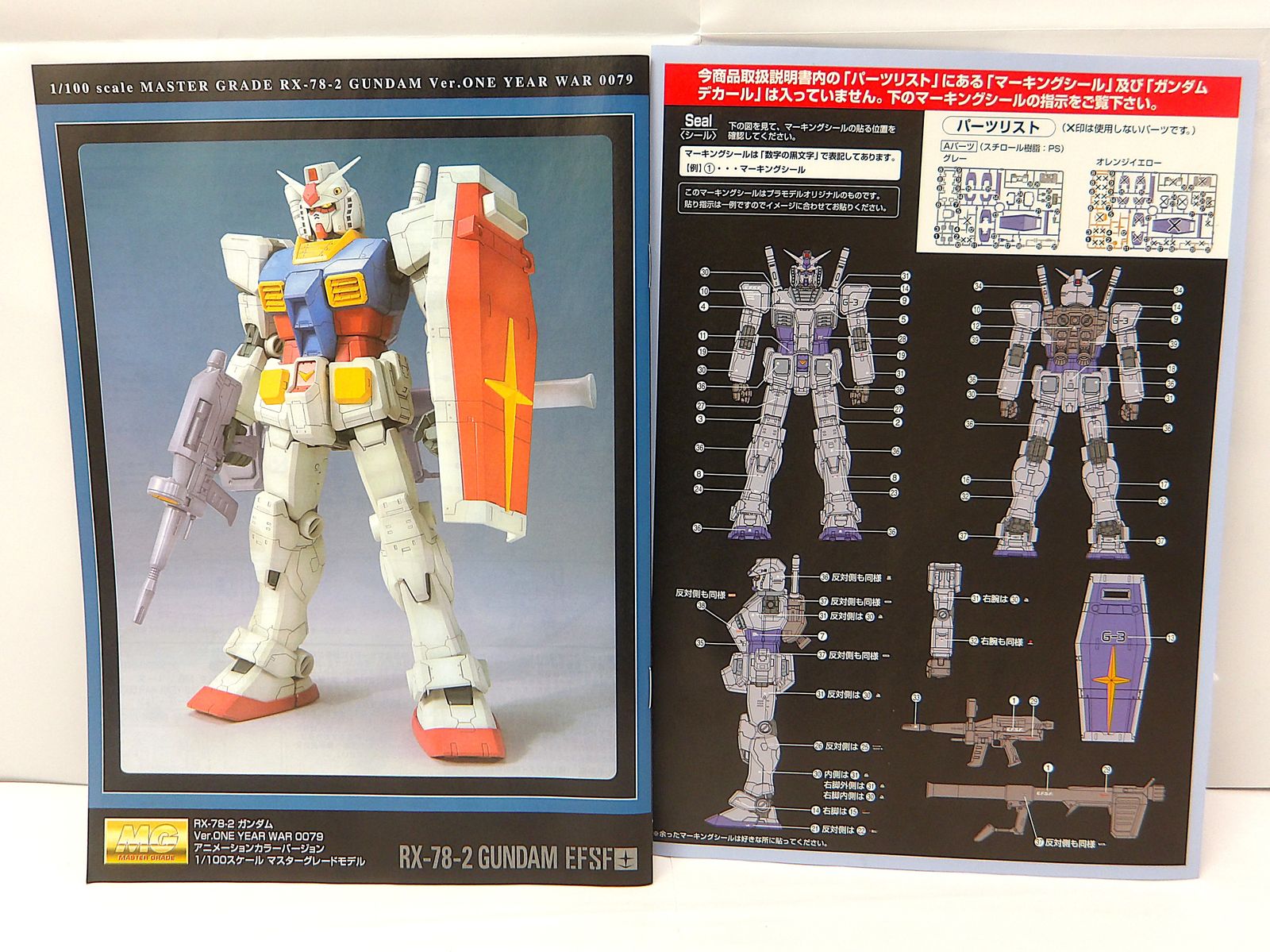 Mg (Master Grade) 1/100 G-3 Rx78-3 Ver. One Year War 0079 2008
