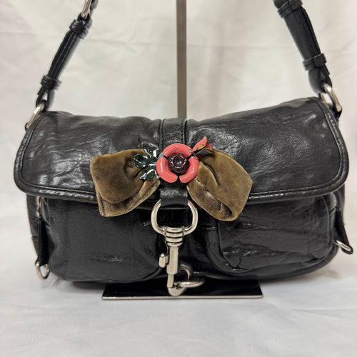 Miu Shoulder Bags Vintage Y2K Metal Flower Bag B