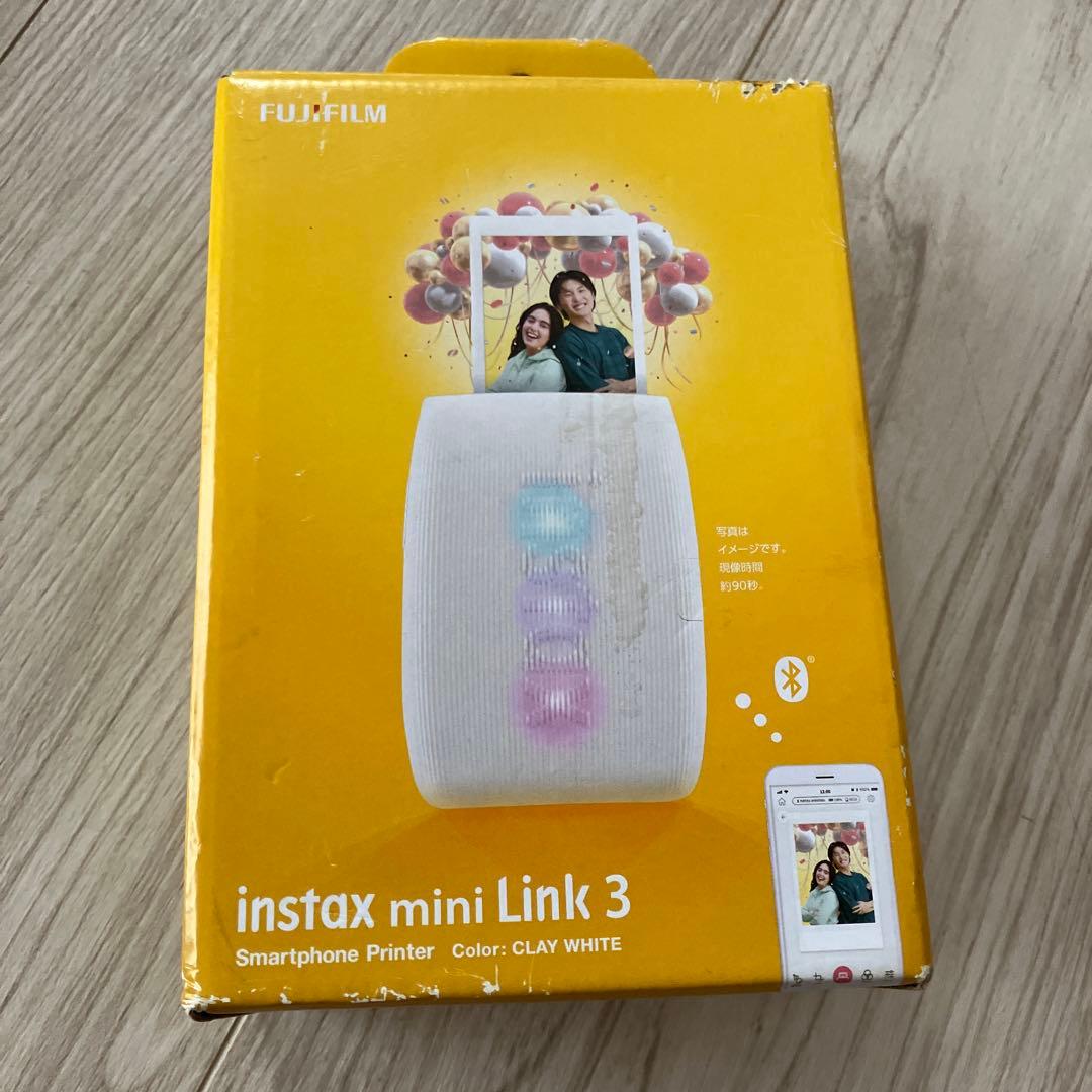 Fujifilm Instant Camera Body Instax Mini Link 3 Clay White