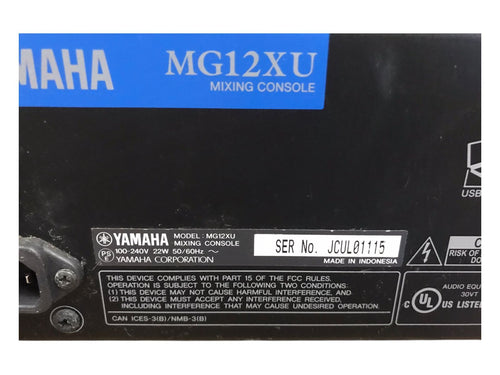 Analog Mixer Yamaha Mg12Xu